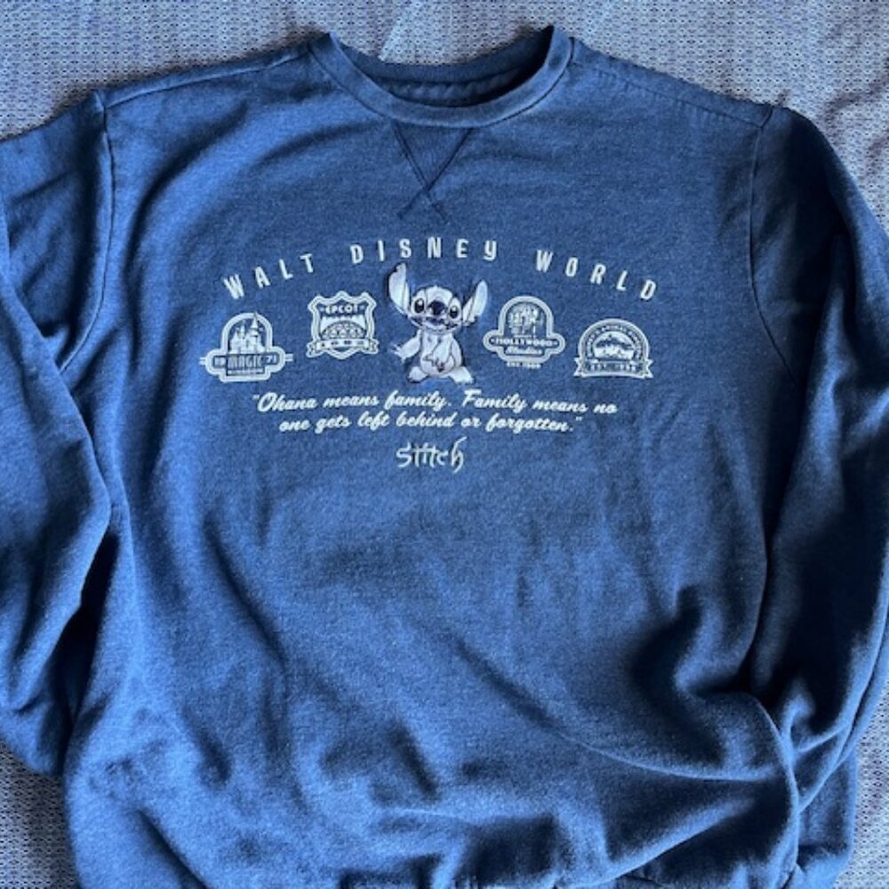 Walt Disney World Stitch Ohana oversized sweatshirt - XL